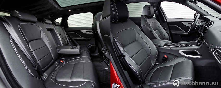 Интерьер F-Pace фото интерьера кроссовера ягуар