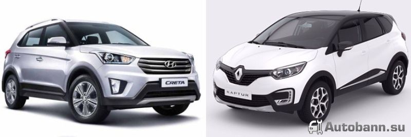 Какой кроссовер лучше - Renault Kaptur или Hyundai Creta? что лучше рено каптур или хендай грета