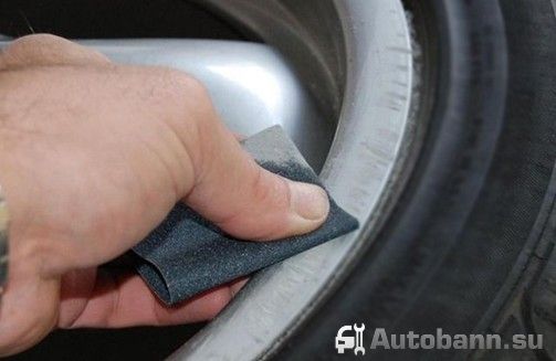 Работа наждачной бумагой перед покраской диска покраска своими руками литых автомобильных дисков