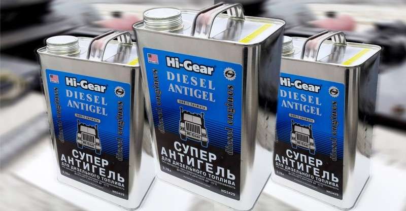 Депрессор HI-GEAR СУПЕР АНТИГЕЛЬ присадки в штатное дизельное топливо зимой