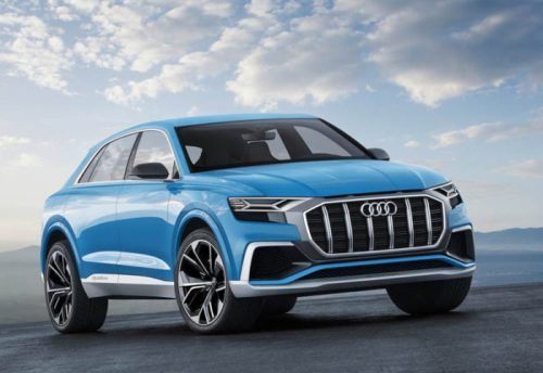 Купеобразный кроссовер Audi Q8 доступные фото паркетников 2018 года и цены автоновинок в России