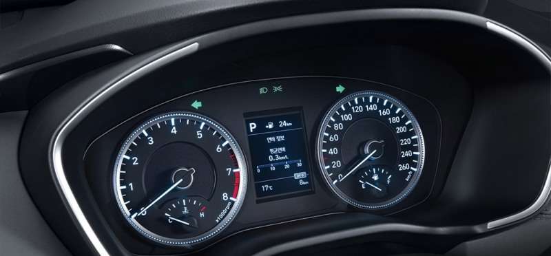 Приборная панель Santa Fe новое поколение Hyundai Santa Fe 2018 и ориентировочная цена