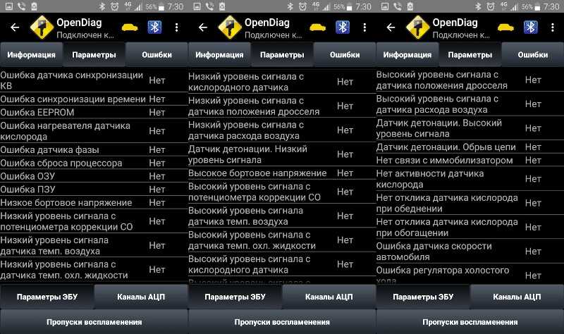 Android-приложение OpenDiag Mobile приложение для диагностики автомобиля посредством устройства на базе ОС Android