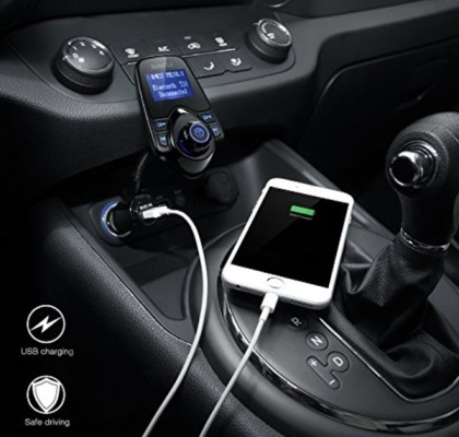 Подключение гаджета в автомобиле автомобильный FM-трансмиттер с режимом Bluetooth