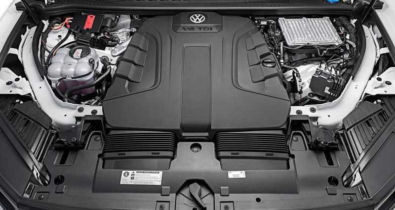 Двигатель V6 TDI VW Touareg 2018 экстерный тест-драйв