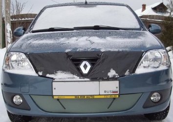 Утепление системы охлаждения Renault Logan как закрыть решетку радиатора рено логан