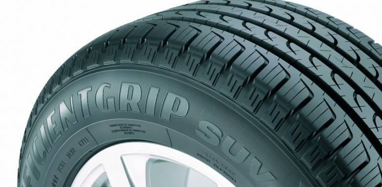 Goodyear Efficient Grip SUV рейтинг летних крупногабаритных шин 2019 для среднеразмерных кроссоверов