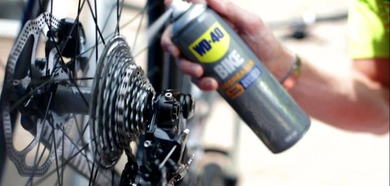 WD-40 для чистки велоцепи как почистить цепь велосипеда